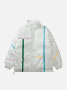 AlanBalen® - Colorful Lines Winter Coat