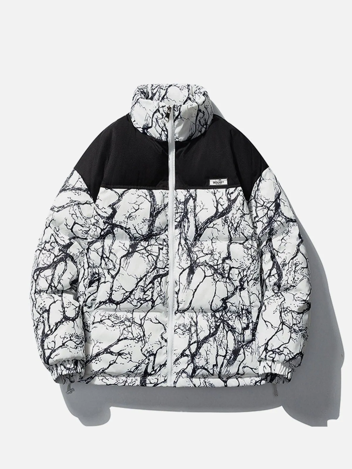 AlanBalen® - Full Print Branch Winter Coat