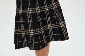 AMAZING MM SKIRT - YEAR ROUND BLACK/LILAC PLAID