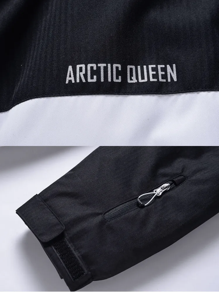 ARCTIC QUEEN Unisex Blizzard Black Ski Suit