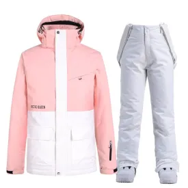 ARCTIC QUEEN Unisex Blizzard Pink Ski Suit