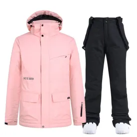 ARCTIC QUEEN Unisex Blizzard Pure Pink Ski Suit