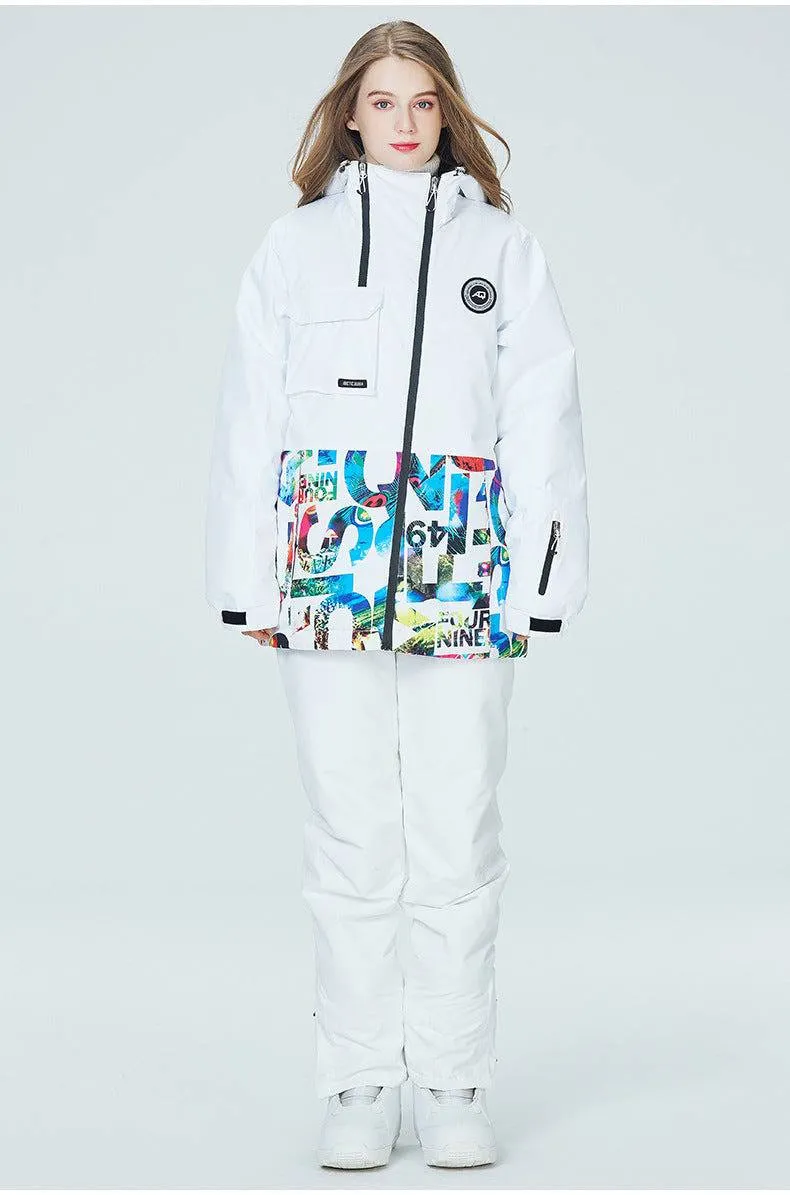 ARCTIC QUEEN Unisex Hiker Snow Suit - Letters Series