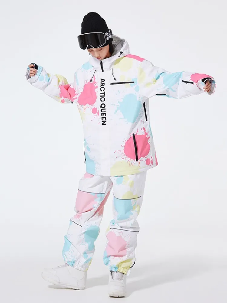 ARCTIC QUEEN Washed Ink Oversized Snow Suit - Women's