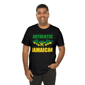 Authentic Jamaican Vacation shirts | Jamaica Flag Men Dress Shirt | Big Women Unisex Slim fit Short Sleeve Jersey