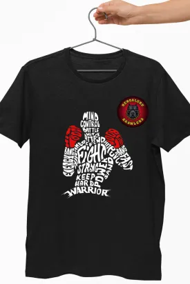 Bengaluru Brawlers Boxing Graphic Black Tshirt