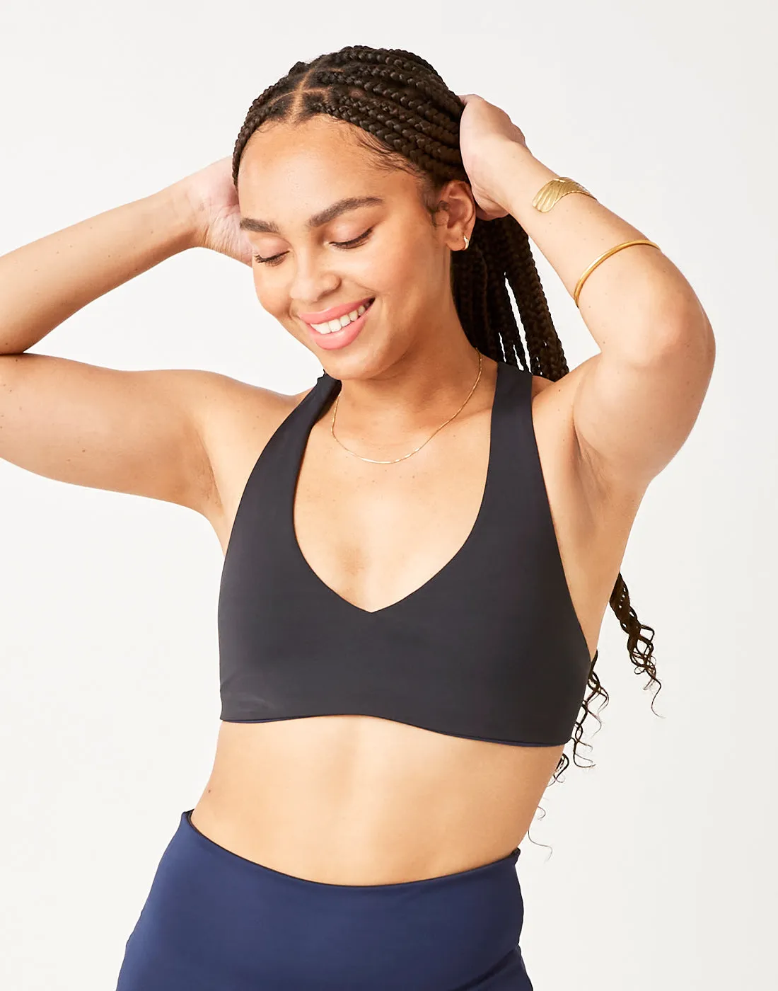 La Jolla Reversible Top: Black/Navy