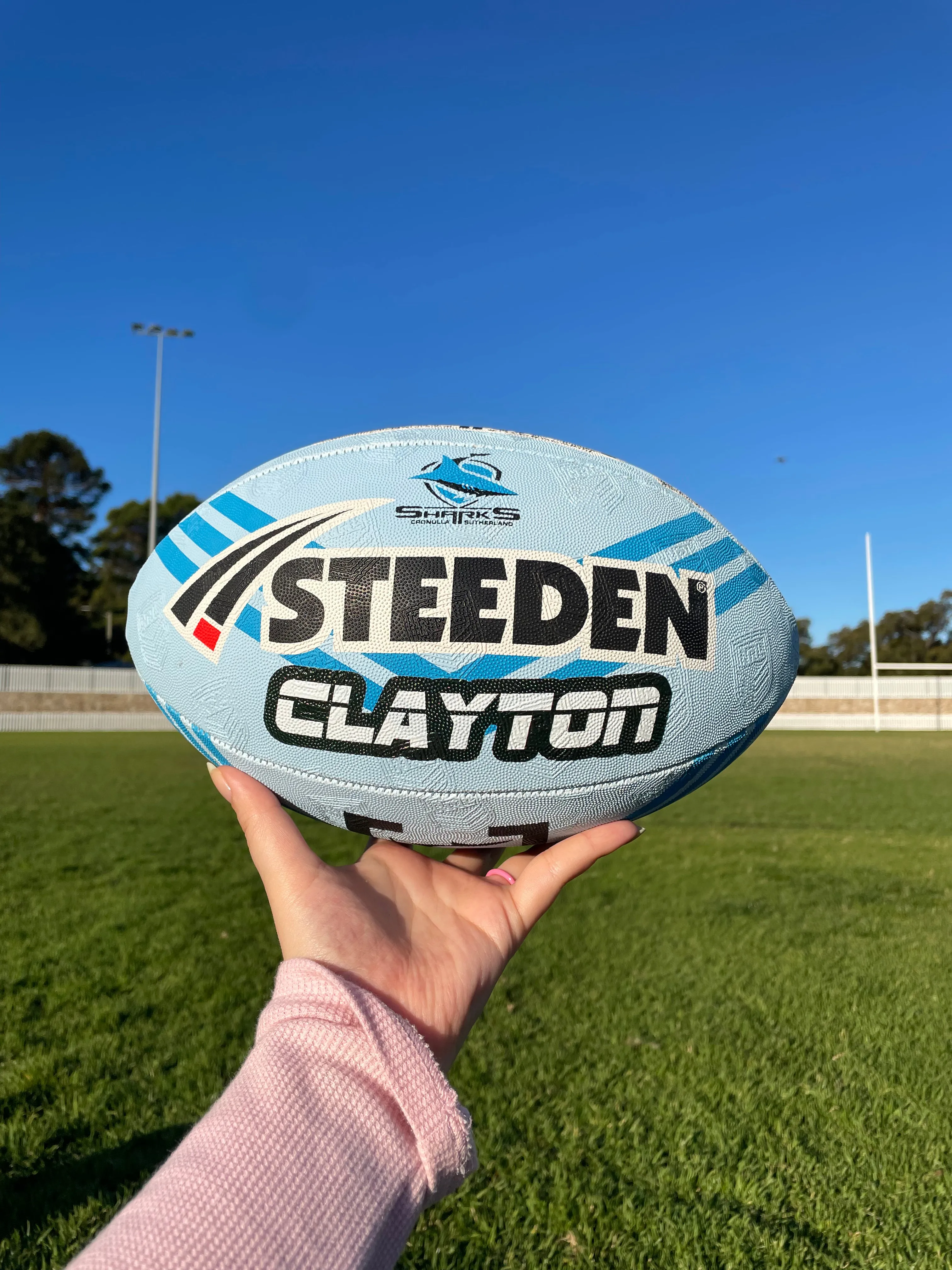 Personalised Cronulla Sharks Official NRL Ball (size 5)