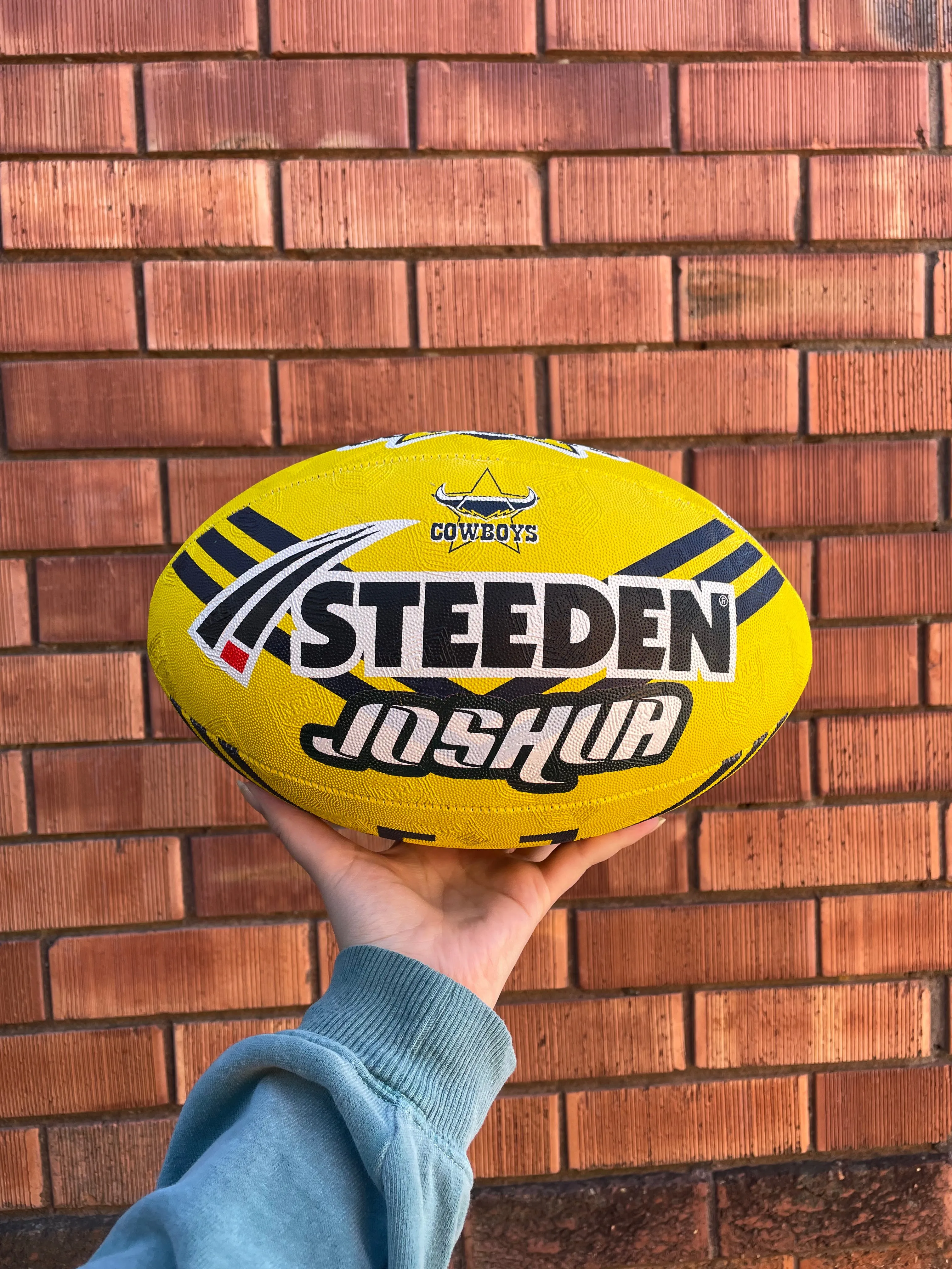 Personalised North Qld Cowboys Official NRL Ball (size 5)