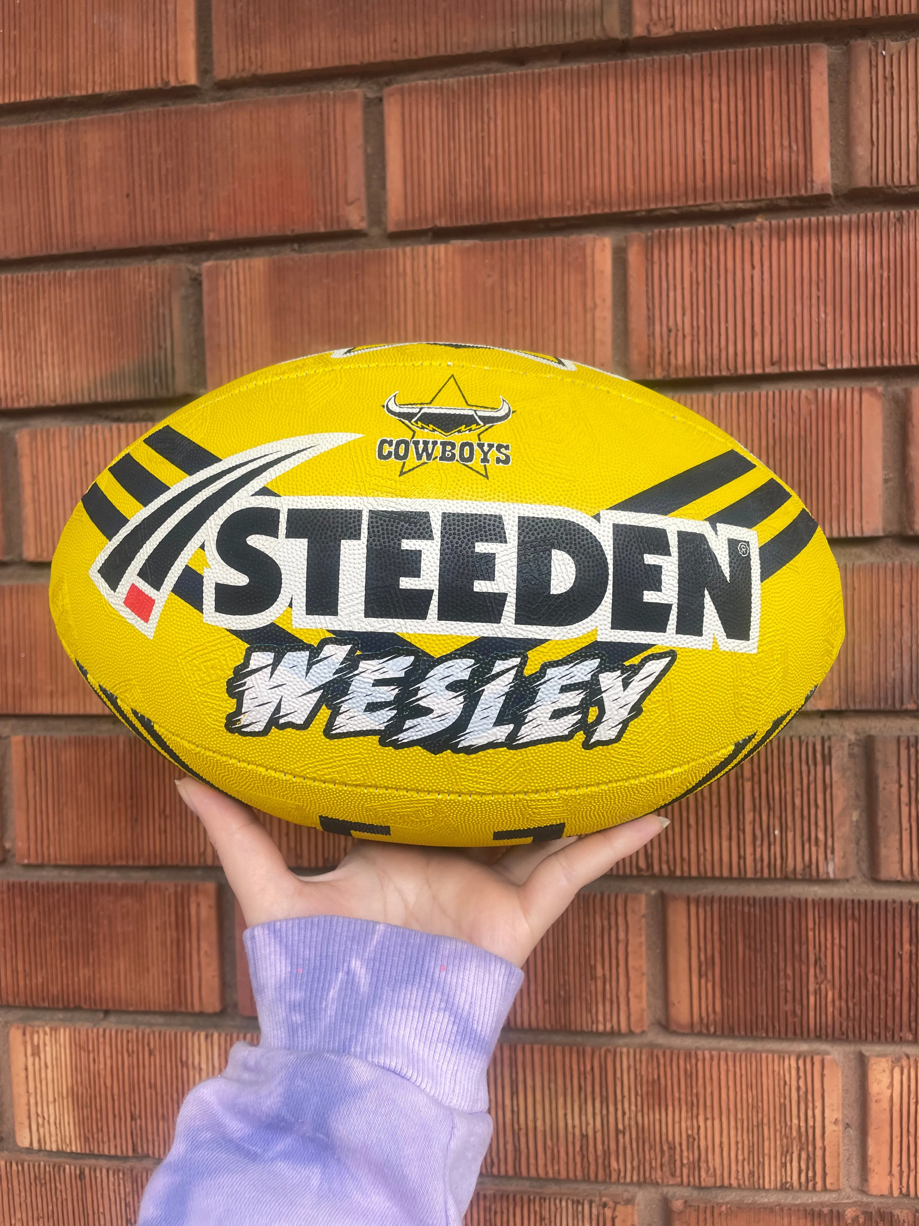 Personalised North Qld Cowboys Official NRL Ball (size 5)