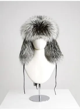 Silver Fox Hat Mink fur hat