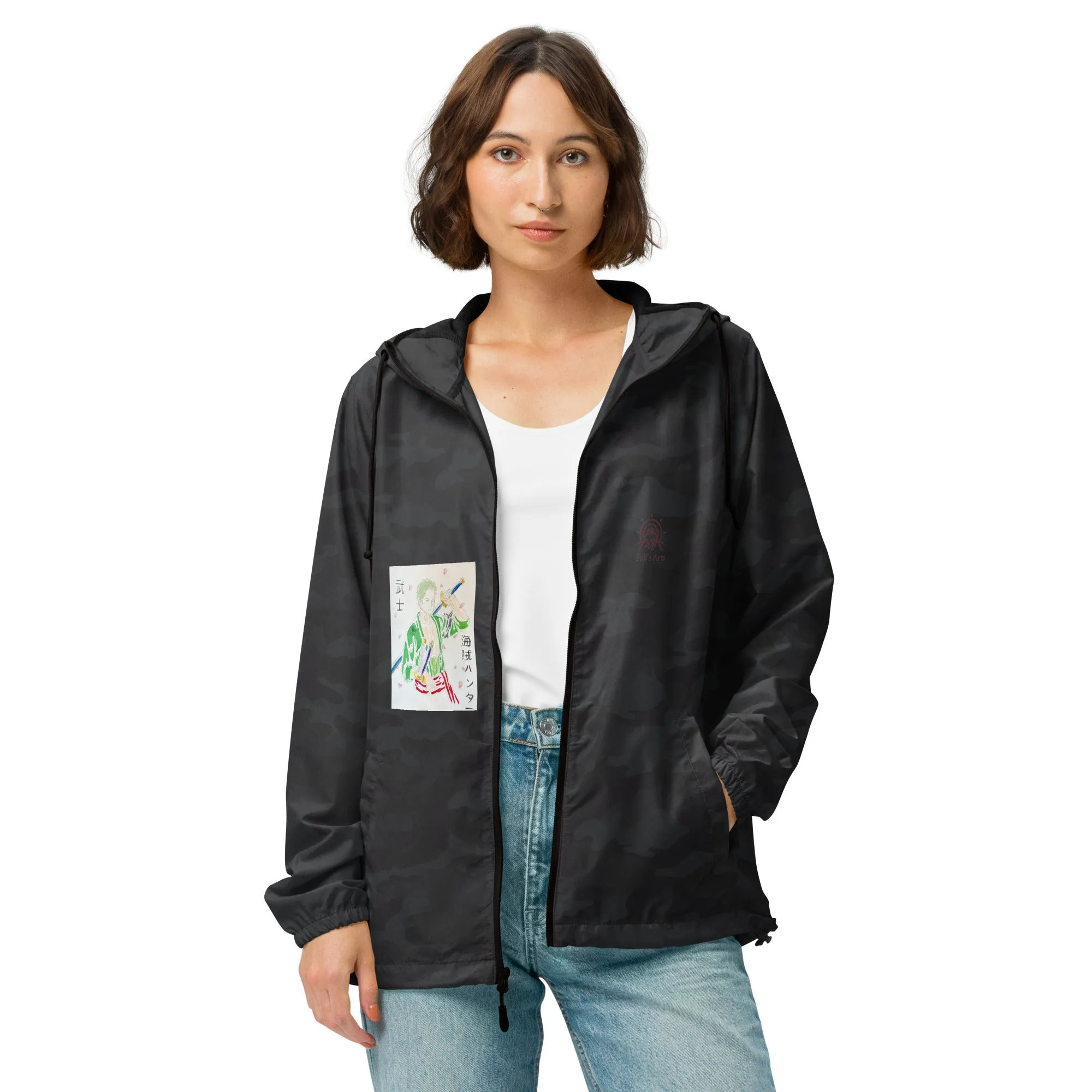 Unisex Windbreaker Jacket - One Piece - Roronoa Zoro